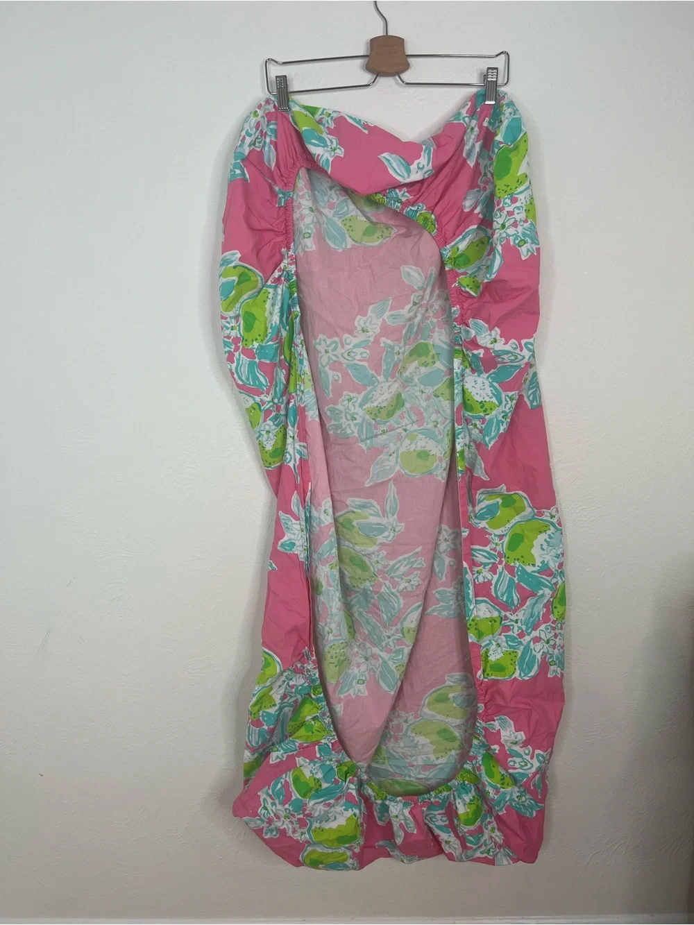 Lilly Pulitzer for Pottery Barn Kids Floral Lemon Print Fitted Crib Sheet